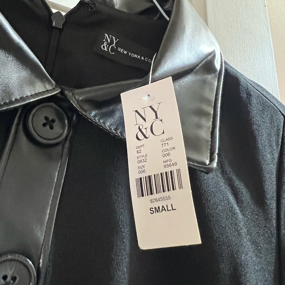 Brand new dress with faux leather accents. - Picture 2 of 3